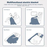 12V Fleece Heated Car Blanket thumbnail 6