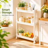 Slim 3-Tier Door Storage Rack thumbnail 1