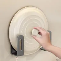 Pot Lid Rack Set with Storage Shelf thumbnail 4