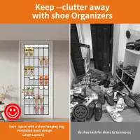 35-Pocket Over Door Shoe Organizer thumbnail 4