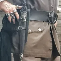 Renaissance Pirate Dagger Belt Sheath thumbnail 1