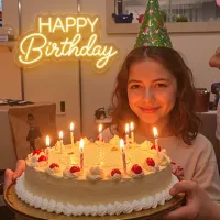 Happy Birthday LED Neon Sign thumbnail 3