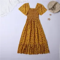 Chiffon Floral Midi Summer Dress thumbnail 4