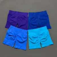 High Waist Seamless Yoga Workout Shorts thumbnail 4
