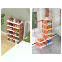 Stackable Narrow Multi-Tier Shoe Rack thumbnail 4