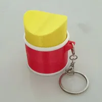 3D Printed Potato Chip Clicker Fidget Toy Keychain thumbnail 2