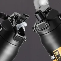 Stainless Steel Thermos Tumbler with Straw thumbnail 3
