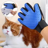 Pet Grooming Gloves with 5-Finger Design thumbnail 1