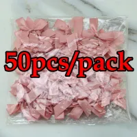 50 Pcs Pink Ribbon Bows for DIY Crafts thumbnail 5
