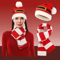 Christmas Knit Hat Scarf & Glove Set thumbnail 1