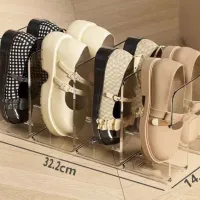 4-Section Clear Purse Organizer Stand thumbnail 3