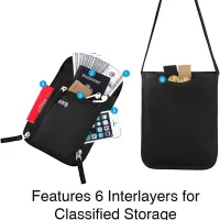 RFID Neck Wallet Passport Organizer thumbnail 3