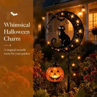 Halloween Cat & Pumpkin Solar Stake thumbnail 6