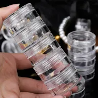 Clear Plastic Storage Jars with Lids thumbnail 2