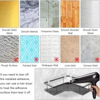Adhesive Shower Caddy Shelf Stickers thumbnail 5