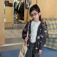 Kids Stars Hooded Zipper Coat thumbnail 4
