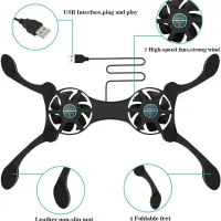 Foldable USB Laptop Cooling Fan Stand thumbnail 5