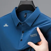 Men's Casual Polo Shirt with Badge thumbnail 4