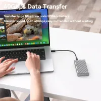 40Gbps M.2 NVMe USB 4.0 SSD Enclosure thumbnail 2