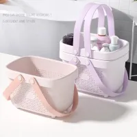 Portable Plastic Storage Basket with Handle thumbnail 2