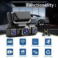 360° 4-Camera Car DVR with WiFi thumbnail 2