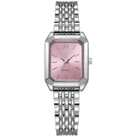 Luxury Rectangle Steel Band Quartz Watch thumbnail 4
