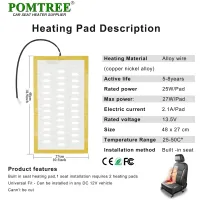 Universal 2-Seat Car Seat Heater Kit thumbnail 3