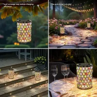 Mosaic Crystal Solar Lanterns thumbnail 5