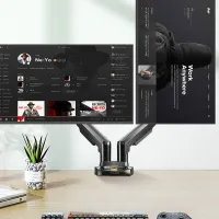 NB F160 Dual Monitor Mount Arm thumbnail 4