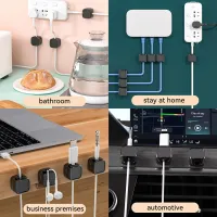 Magnetic Cable Clip Cord Holder Set thumbnail 6