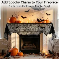 Halloween Spiderweb Decorations Set thumbnail 4