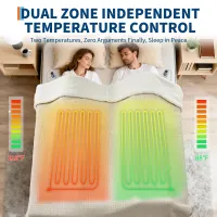 Waffle Sherpa Heated Throw Blanket thumbnail 5