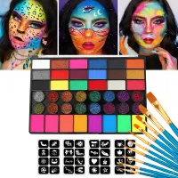 42 Color Neon Face & Body Paint Set thumbnail 1