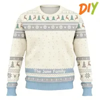 DIY Photo Print Family Christmas Sweater thumbnail 4