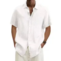 Cotton Linen Men's Summer Shirt thumbnail 5