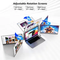 15.6" Portable Triple Screen Laptop Extender thumbnail 3