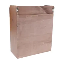 3-Tier Solid Wood Wall Shelf Organizer thumbnail 1