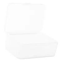 Transparent Plastic Storage Box Rectangular Small Container Clear Organizer Hinged Lid Stackable Storage Bin for Small Parts thumbnail 6