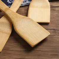 Bamboo Spatula with Long Handle thumbnail 4