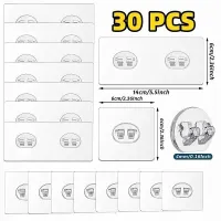 30 Pack Adhesive Hook Stickers thumbnail 1