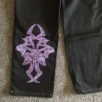 Y2K Embroidery Cargo Jeans for Men thumbnail 4