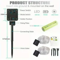 Solar LED String Lights - Outdoor Waterproof thumbnail 5