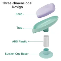 Leaf Shape Suction Cup Soap Holder thumbnail 4
