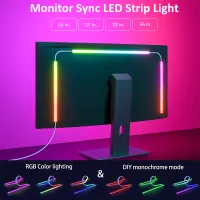 RGB LED Strip Lights for Monitor Backlight thumbnail 1