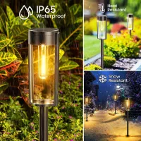 Retro Solar Pathway Lights Set thumbnail 2