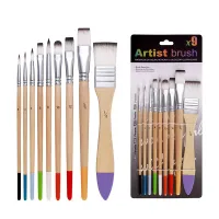 9-Pc Nylon Hair Brush Art Set thumbnail 1
