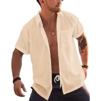 Men's Linen Blend Summer Shirt thumbnail 3