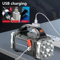 Solar USB Rechargeable Flashlight & Work Light thumbnail 4