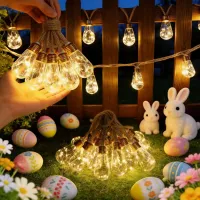 Solar Hemp Rope Fairy Lights thumbnail 2