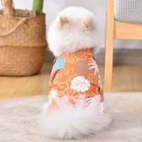 Hawaiian Coconut Print Pet Shirts thumbnail 4